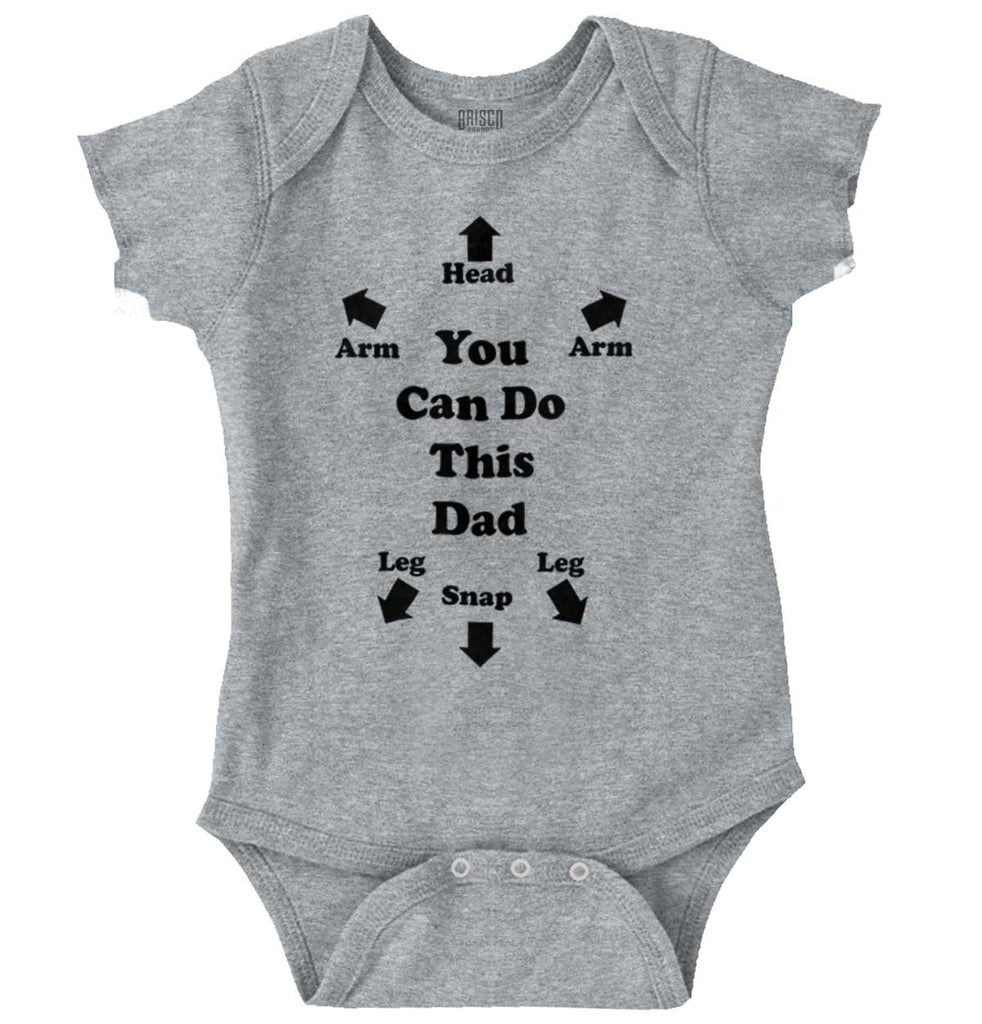 You Can Do This Romper Bodysuit-Direct To Garment Print-Brisco Baby