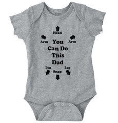 You Can Do This Romper Bodysuit-Direct To Garment Print-Brisco Baby