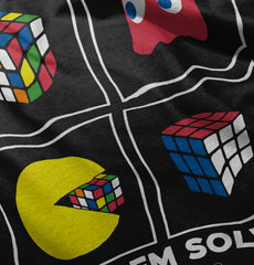 Problem Solved Baby Ruffled Trim Romper-Direct To Garment Print-Brisco Baby