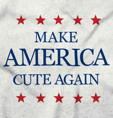 America Cute Again Romper Bodysuit-Direct To Garment Print-Brisco Baby