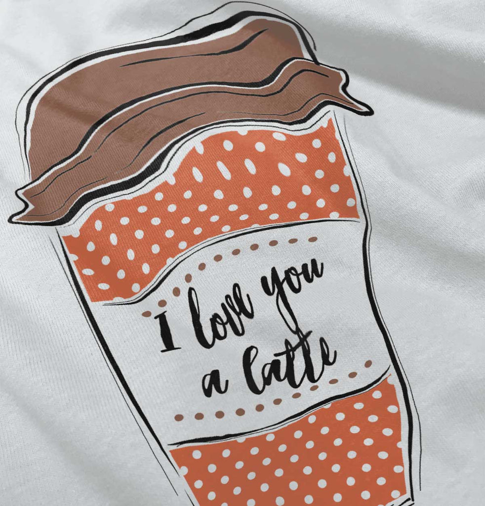 Love You A Latte Romper Bodysuit-Direct To Garment Print-Brisco Baby