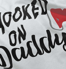 Hooked On Daddy Infant Baby Bib-Direct To Garment Print-Brisco Baby