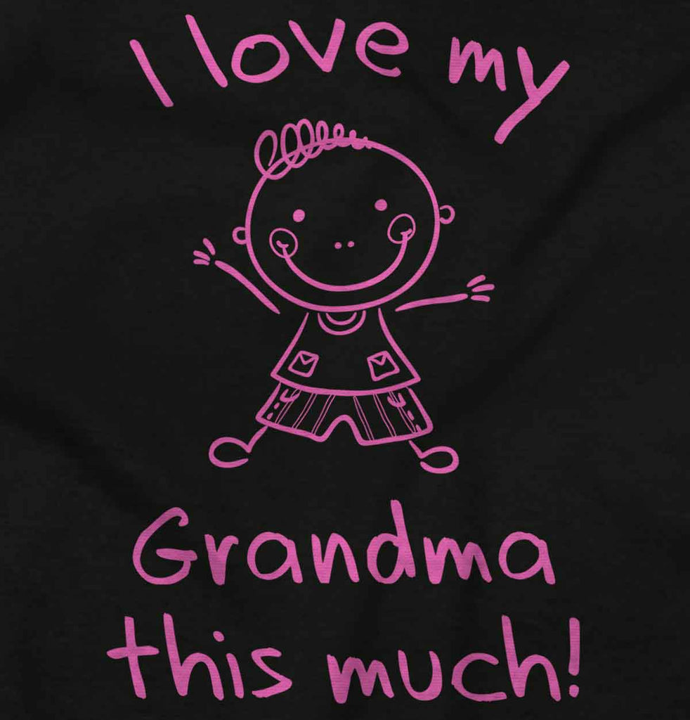 Love My Grandma Toddler Ruffle Bottom Tee-Direct To Garment Print-Brisco Baby
