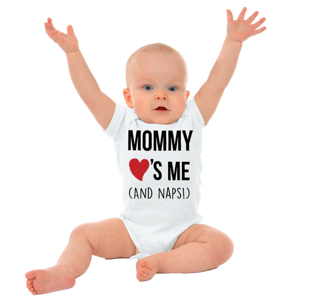 Mommy Loves Me Romper Bodysuit-Direct To Garment Print-Brisco Baby