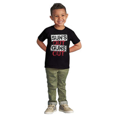 Guns Out Infant Toddler T Shirt-Direct To Garment Print-Brisco Baby