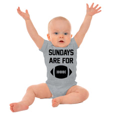 Sundays for Football Romper Bodysuit-Direct To Garment Print-Brisco Baby