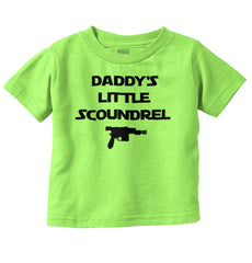 Daddy's Little Scoundrel Infant Toddler T Shirt-Direct To Garment Print-Brisco Baby