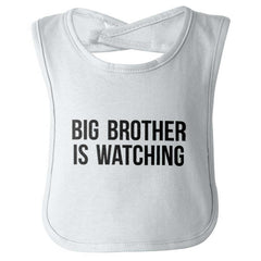 Big Brother Is Watching Infant Baby Bib-Direct To Garment Print-Brisco Baby