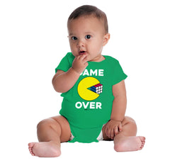 Game Over Romper Bodysuit-Direct To Garment Print-Brisco Baby