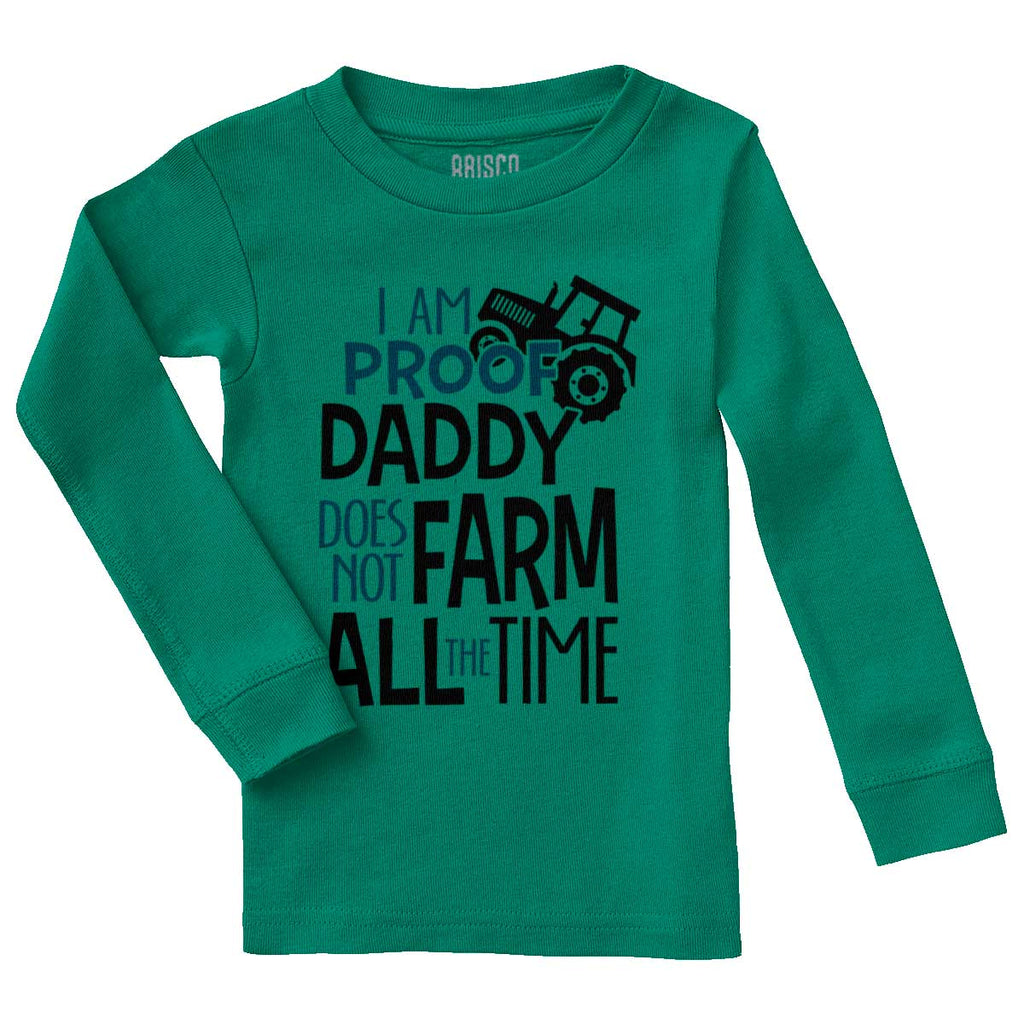 Farm All The Time Solid Baby Pajama Top-Direct To Garment Print-Brisco Baby