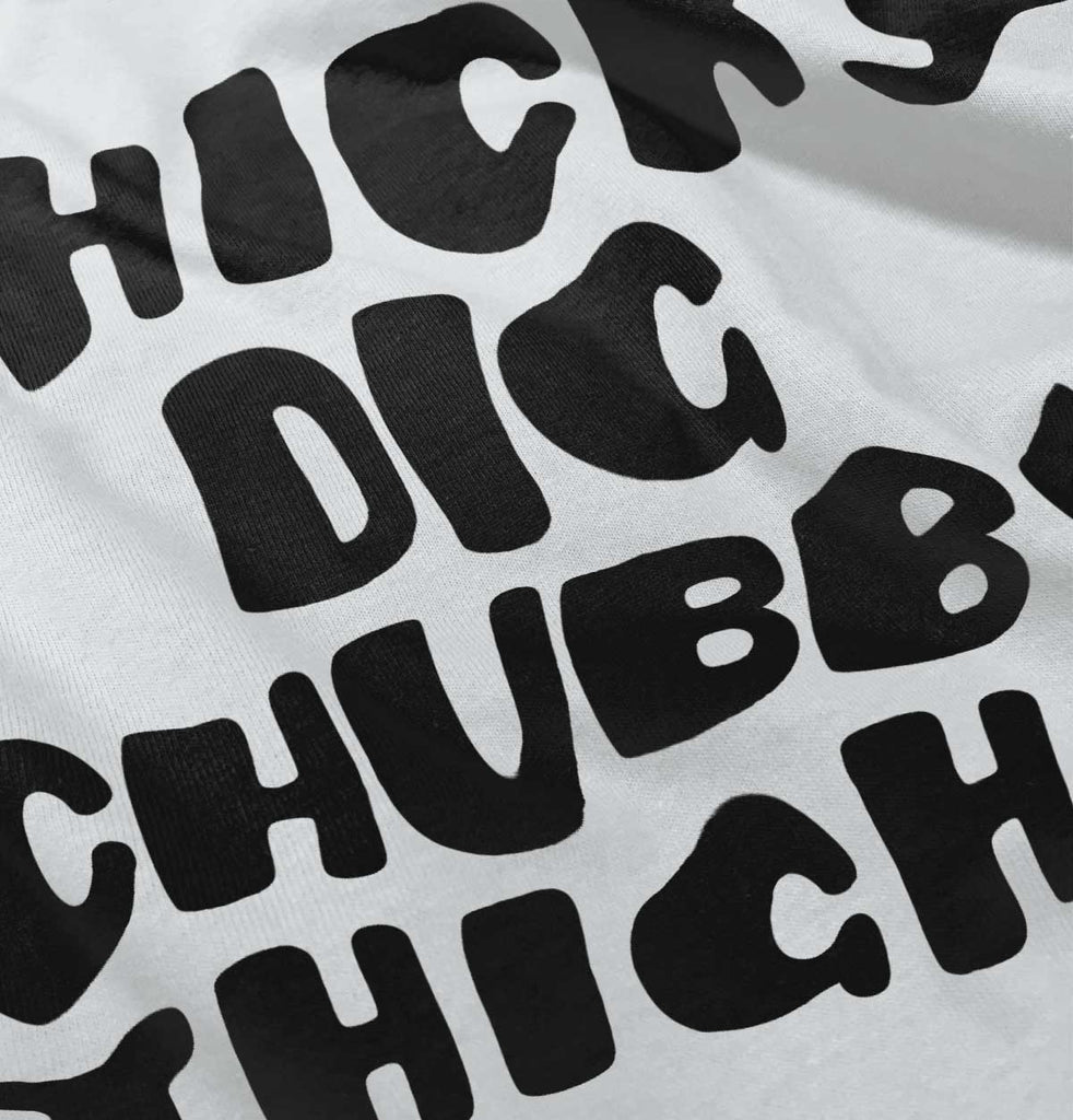 Chubby Thighs Infant Baby Bib-Direct To Garment Print-Brisco Baby