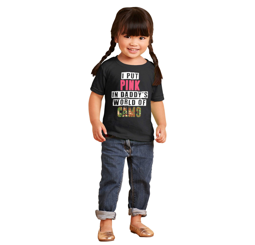 I Put Pink In Camo Infant Toddler T Shirt-Direct To Garment Print-Brisco Baby