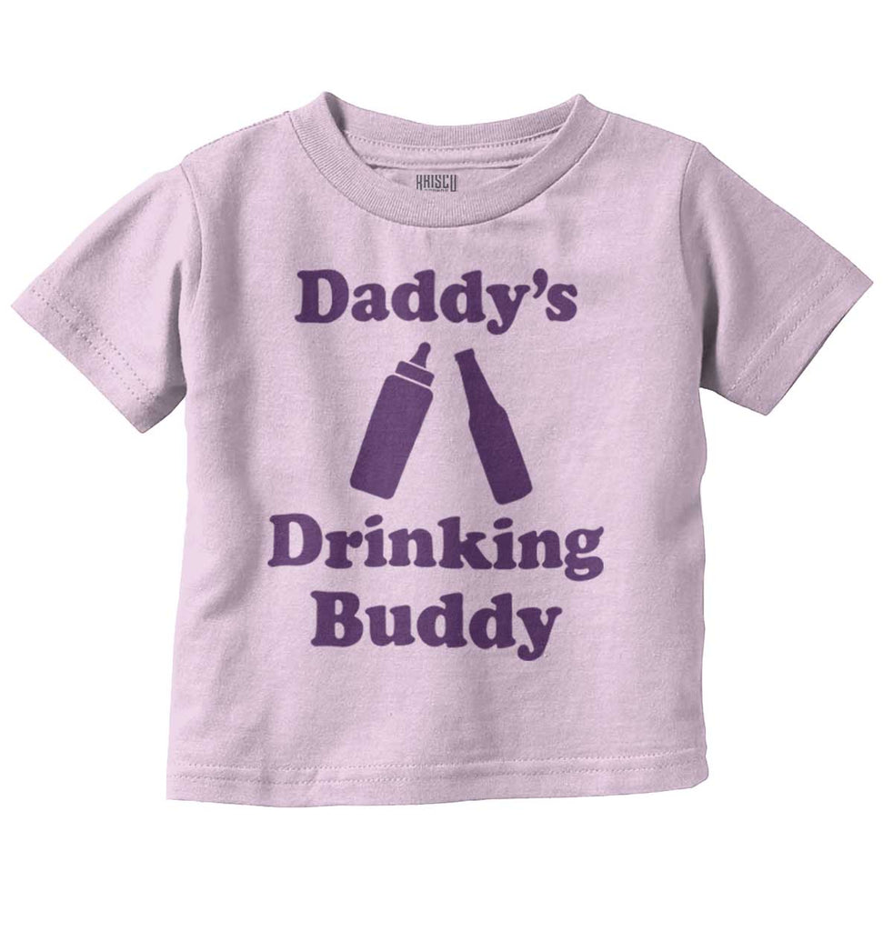 Drinking Buddy Infant Toddler T Shirt-Direct To Garment Print-Brisco Baby