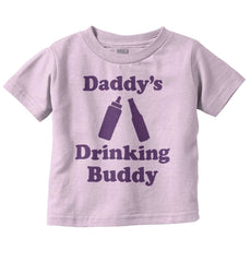 Drinking Buddy Infant Toddler T Shirt-Direct To Garment Print-Brisco Baby