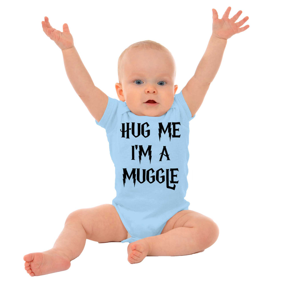 Hug Me I'm A Muggle Romper Bodysuit-Direct To Garment Print-Brisco Baby
