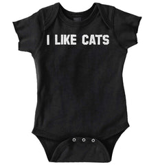 I Like Cats Romper Bodysuit-Direct To Garment Print-Brisco Baby