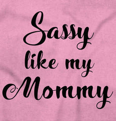 Sassy Like Mommy Infant Baby Bib-Direct To Garment Print-Brisco Baby
