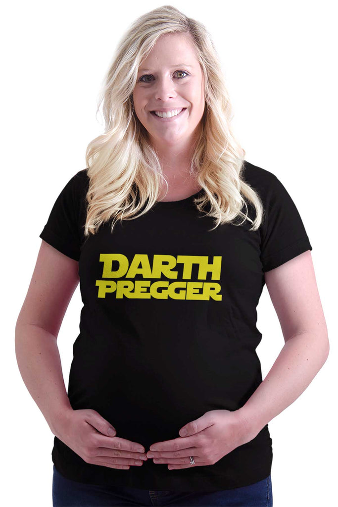 Darth Pregger Maternity T-Shirt-Direct To Garment Print-Brisco Baby