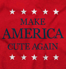 America Cute Again Romper Bodysuit-Direct To Garment Print-Brisco Baby