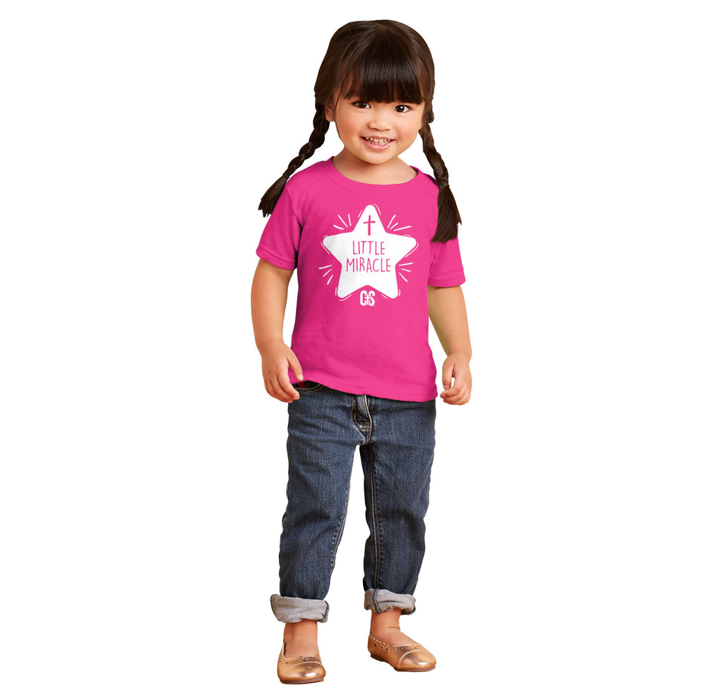 Little Miracle Infant Toddler T Shirt-Direct To Garment Print-Brisco Baby
