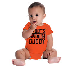 Daddys Hunting Buddy Romper Bodysuit-Direct To Garment Print-Brisco Baby