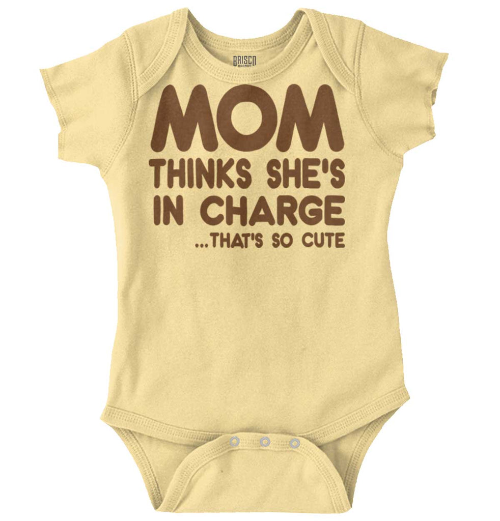 In Charge Romper Bodysuit-Direct To Garment Print-Brisco Baby