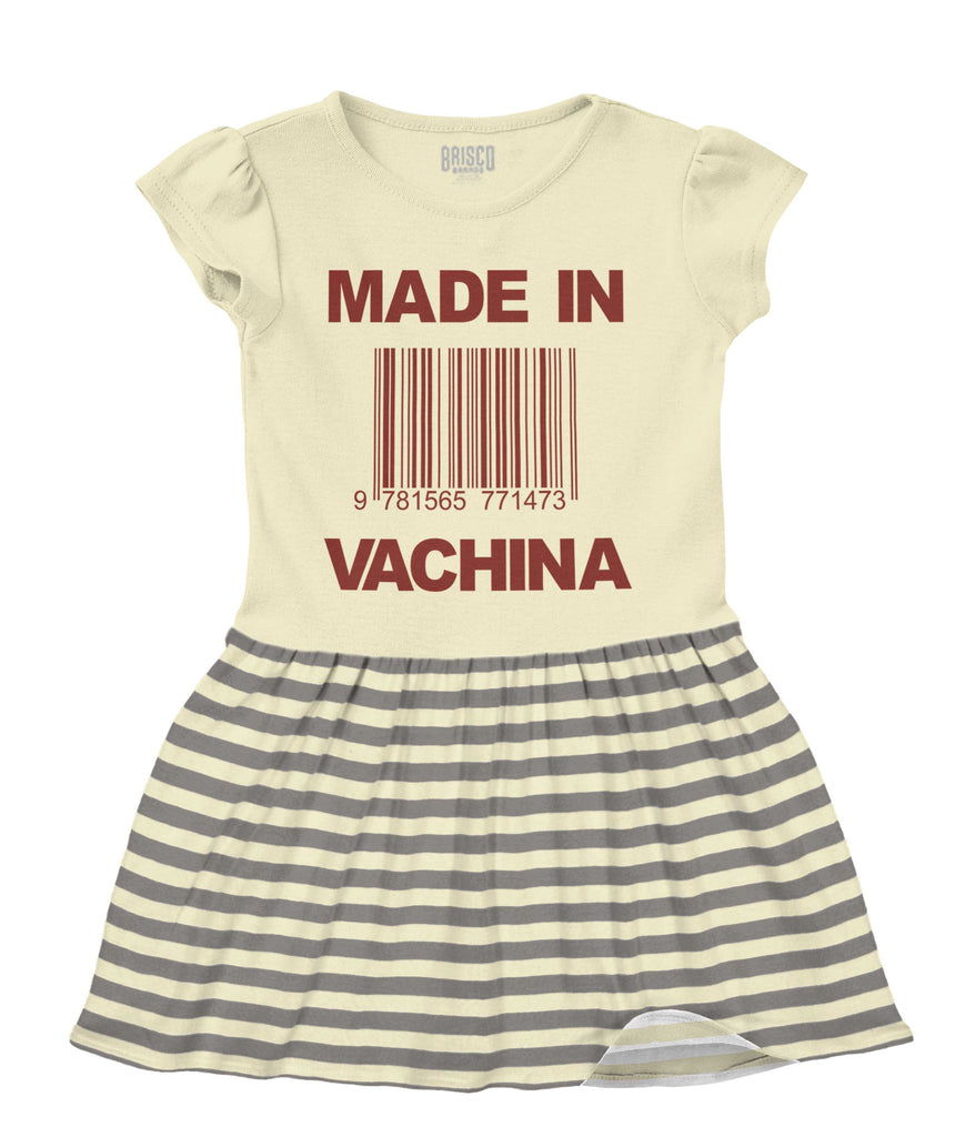 Made In Vachina Baby Striped Skirt Dress-Direct To Garment Print-Brisco Baby