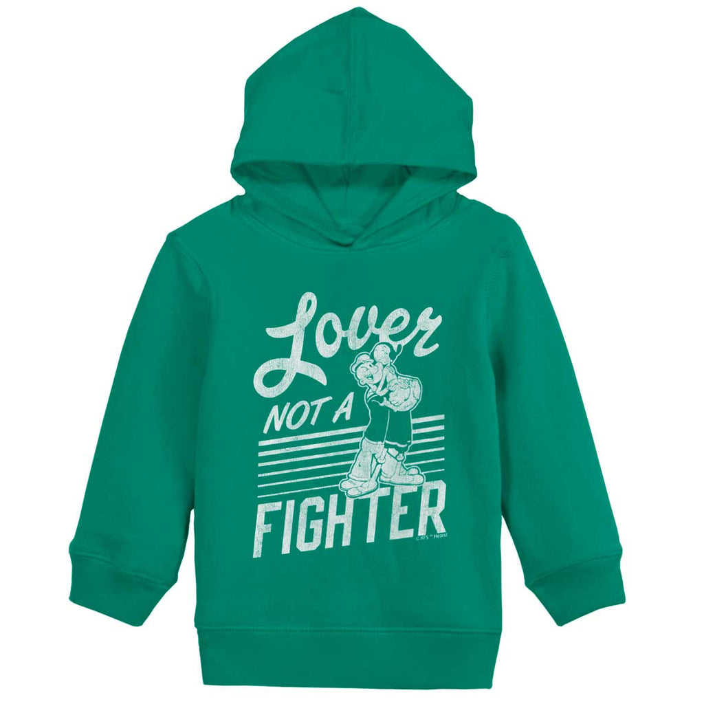 Lover Not A Fighter Toddler Pullover Hoodie-Direct To Garment Print-Brisco Baby
