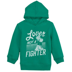 Lover Not A Fighter Toddler Pullover Hoodie-Direct To Garment Print-Brisco Baby