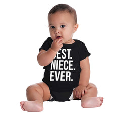 Best Niece Ever Romper Bodysuit-Direct To Garment Print-Brisco Baby