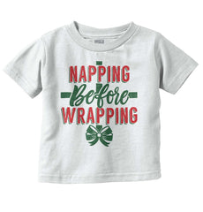 Napping Before Wrapping Infant Toddler T Shirt-Direct To Garment Print-Brisco Baby