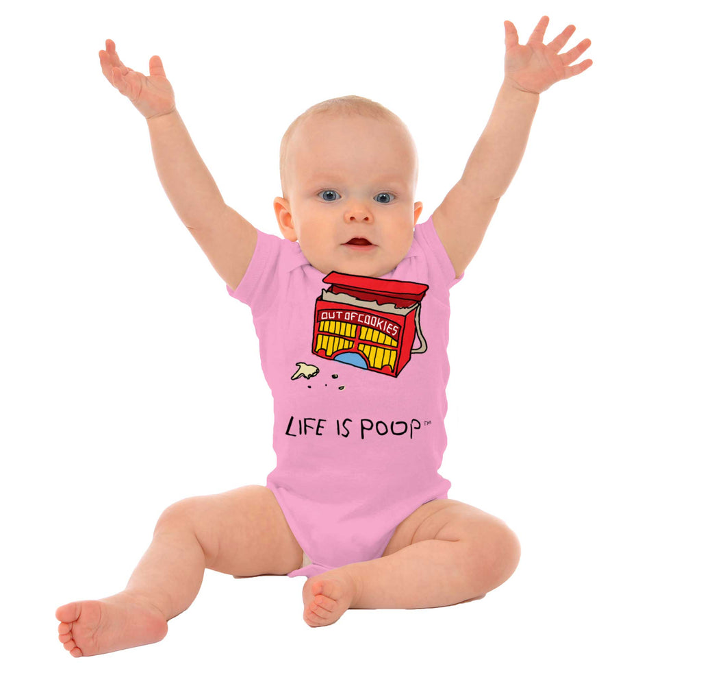 Out of Cookies Romper Bodysuit-Direct To Garment Print-Brisco Baby