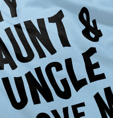 Aunt And Uncle Love Me Romper Bodysuit-Direct To Garment Print-Brisco Baby