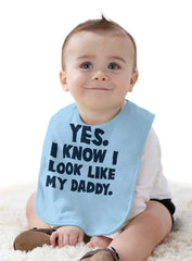Look Like Daddy Infant Baby Bib-Direct To Garment Print-Brisco Baby