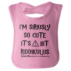 Seriusly Cute Infant Baby Bib-Direct To Garment Print-Brisco Baby
