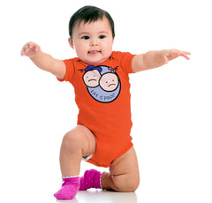 Boy and Girl Logo Romper Bodysuit-Direct To Garment Print-Brisco Baby