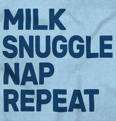 Milk Snuggle Nap Infant Toddler T Shirt-Direct To Garment Print-Brisco Baby