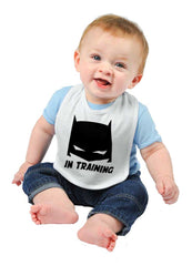 Batbaby In Training Infant Baby Bib-Direct To Garment Print-Brisco Baby