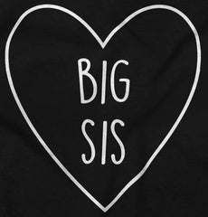 Big Sis Heart Romper Bodysuit-Direct To Garment Print-Brisco Baby