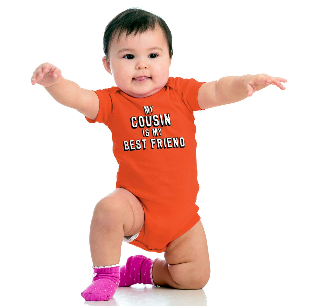 Cousin Best Friend Romper Bodysuit-Direct To Garment Print-Brisco Baby