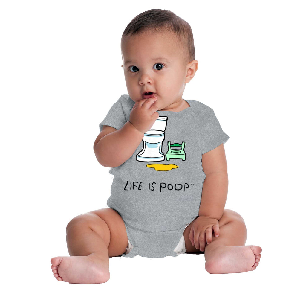 Potty Train Romper Bodysuit-Direct To Garment Print-Brisco Baby