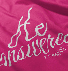 He Answered Solid Baby Pajama Top-Direct To Garment Print-Brisco Baby