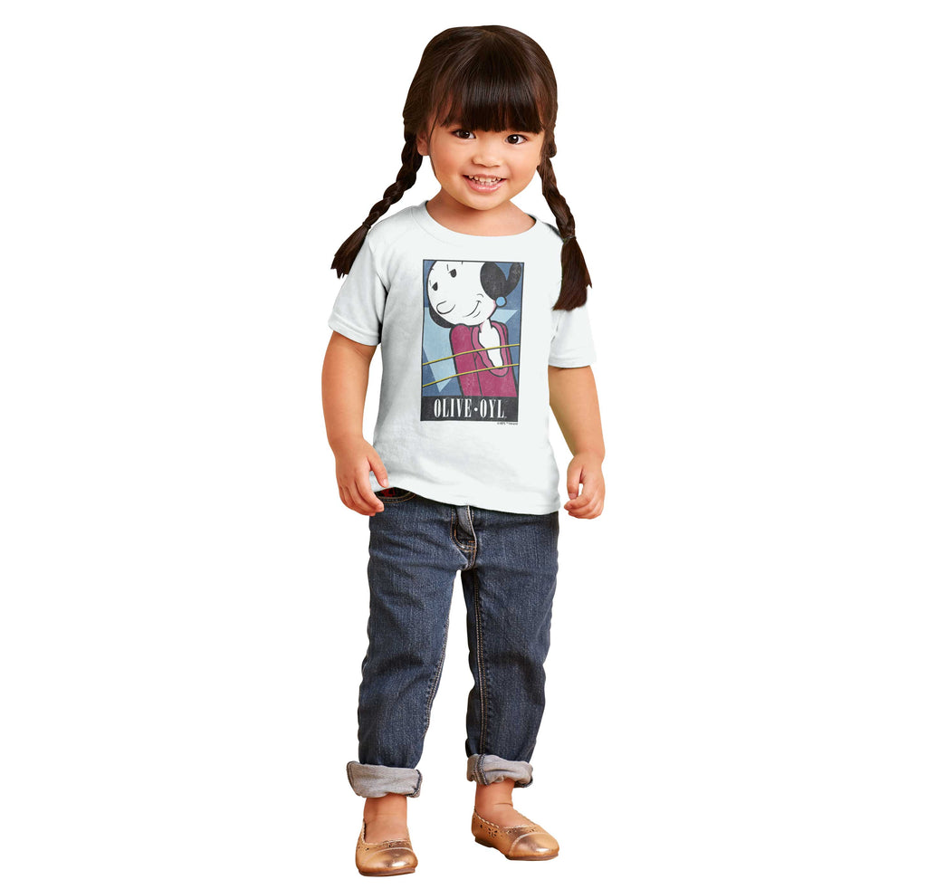 Olive Oyl Infant Toddler T Shirt-Direct To Garment Print-Brisco Baby