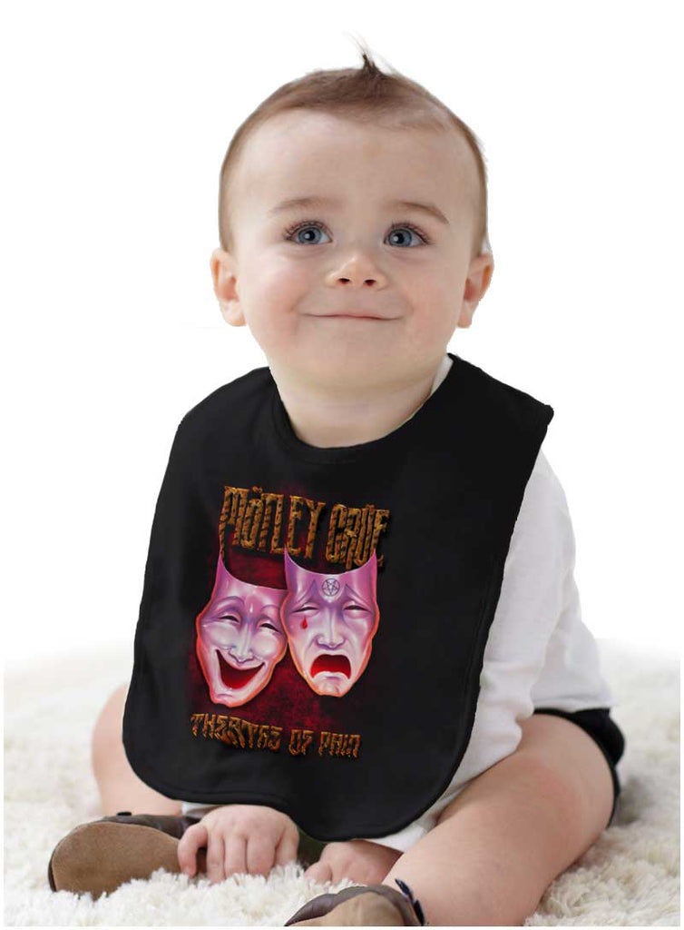Theatre of Pain Infant Baby Bib-Direct To Garment Print-Brisco Baby