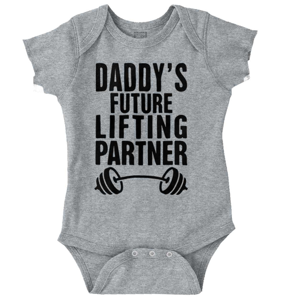 Lifting Partner Romper Bodysuit-Direct To Garment Print-Brisco Baby