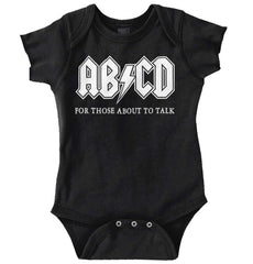 AB CD Romper Bodysuit-Direct To Garment Print-Brisco Baby