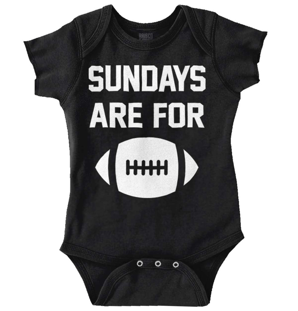 Sundays for Football Romper Bodysuit-Direct To Garment Print-Brisco Baby