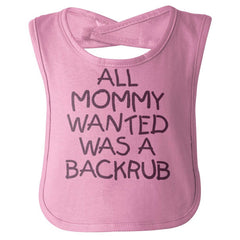 Backrub Infant Baby Bib-Direct To Garment Print-Brisco Baby