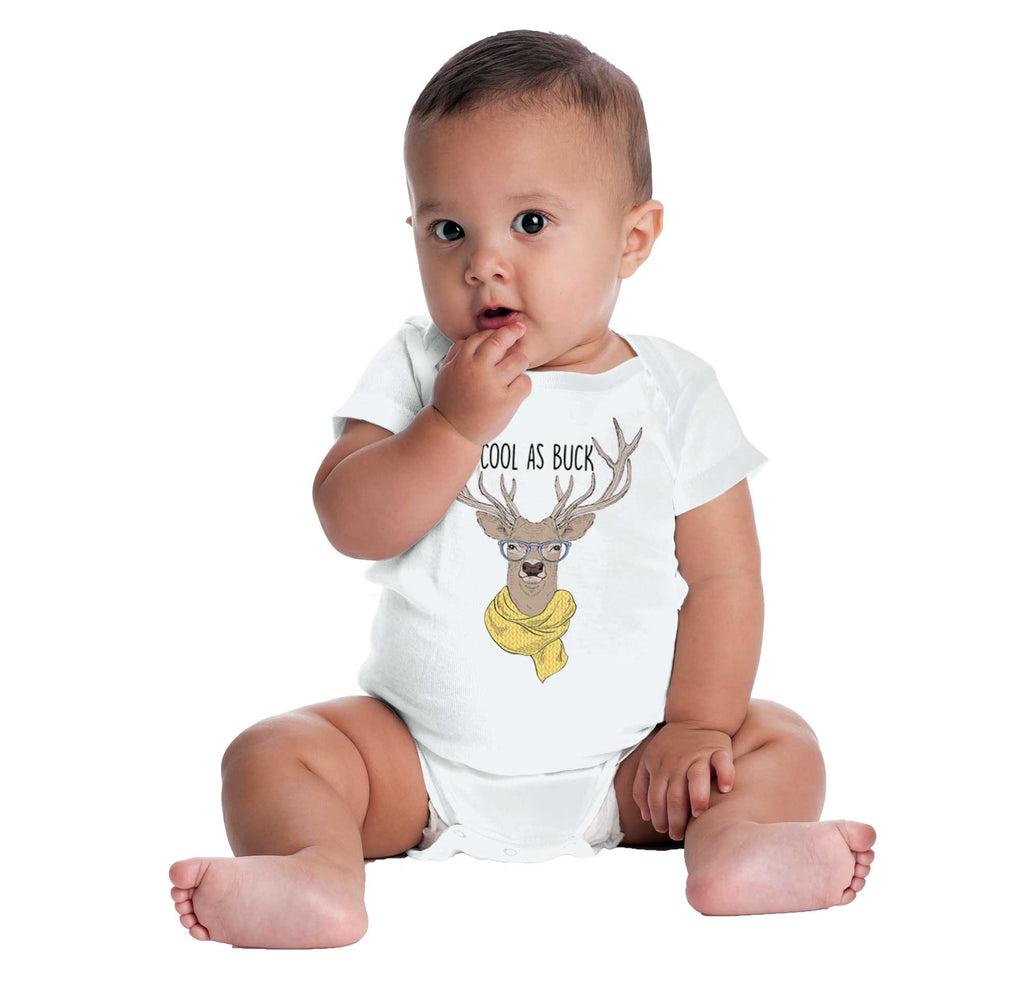 Cool As Buck Romper Bodysuit-Direct To Garment Print-Brisco Baby