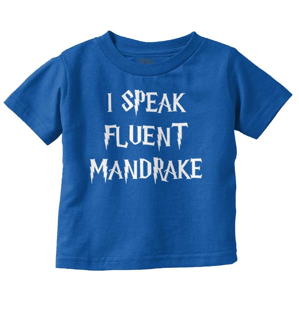 Speak Fluent Mandrake Infant Toddler T Shirt-Direct To Garment Print-Brisco Baby